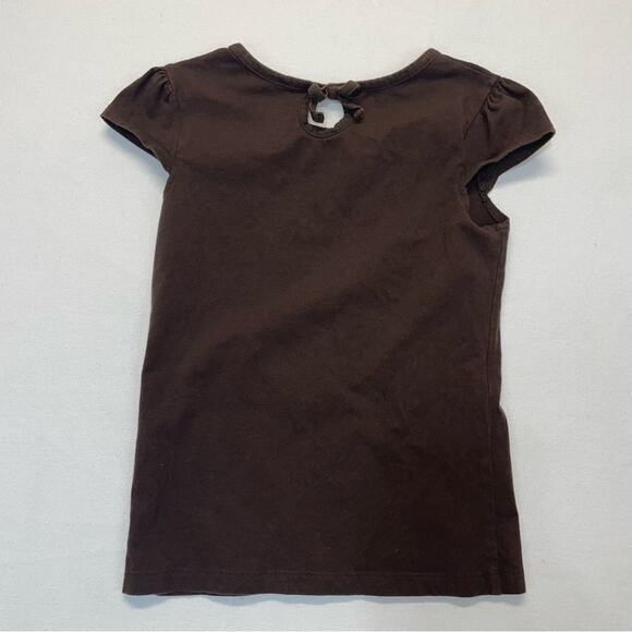 Parrot Short Sleeve T-shirt brown girls Size 7 - Picture 3 of 5